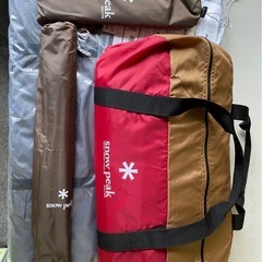 Coleman ソロキャンプスタートパッケージとスノーピークアメニティドームS フルセットの画像