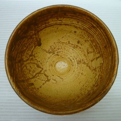 ★▲九谷焼 山近剛 伊羅保 茶碗 抹茶碗 直径約12.3cm 茶器 茶道具 共箱 茶懐石 mの画像