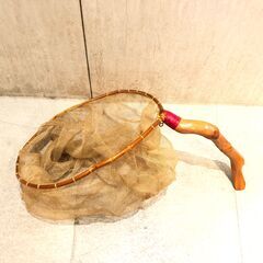 ■■738■まとめ 釣り 網 たも タモ 木製 渓流釣り フィッシングの画像