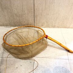 ■■738■まとめ 釣り 網 たも タモ 木製 渓流釣り フィッシングの画像