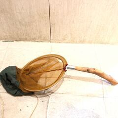 ■■738■まとめ 釣り 網 たも タモ 木製 渓流釣り フィッシングの画像
