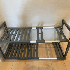 決まりました！収納2段にする棚の画像