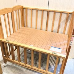 ■■566■美品■KATOJI ベビーベッド ミニベッド 折りたたみ ナチュラル 02102 赤ちゃん カトージの画像