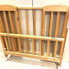 ■■566■美品■KATOJI ベビーベッド ミニベッド 折りたたみ ナチュラル 02102 赤ちゃん カトージの画像