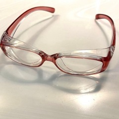 子供用　花粉症保護メガネ　赤いケース付きの画像