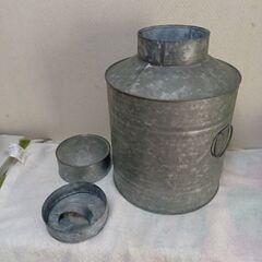 レトロ　ブリキ　茶缶！の画像