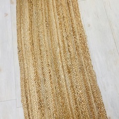 無印良品　天然　ラタン　ラグ　マット　2枚の画像