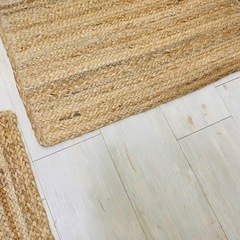無印良品　天然　ラタン　ラグ　マット　2枚の画像