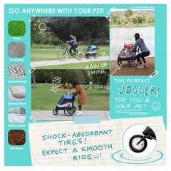 大型犬バギー、ベッド、フード、フードケースの画像