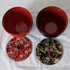 希少レア　かのぎやまん　kanoギヤマン 蓋付き　汁椀 2客セットの画像