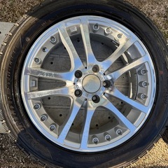17インチ シルバーホイール ダンロップタイヤセットの画像
