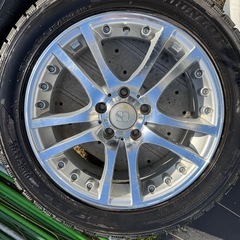 17インチ シルバーホイール ダンロップタイヤセットの画像