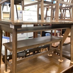 ニトリ ベンチダイニング4点セット【トレファク 川越店】の画像