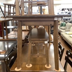 ニトリ ベンチダイニング4点セット【トレファク 川越店】の画像