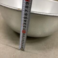 【那須町役場】給食　昭和レトロ　廃校　アルミボウル　42cm 【管理番号396】の画像