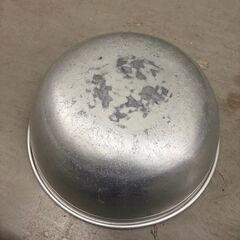 【那須町役場】給食　昭和レトロ　廃校　アルミボウル　42cm 【管理番号396】の画像