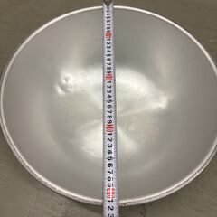 【那須町役場】給食　昭和レトロ　廃校　アルミボウル　42cm 【管理番号396】の画像