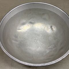 【那須町役場】給食　昭和レトロ　廃校　アルミボウル　42cm 【管理番号397】の画像