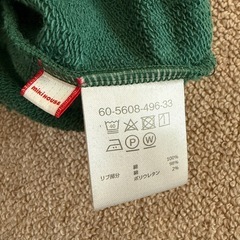 DOUBLE _B 黒クマワンポイントトレーナー 90cmの画像