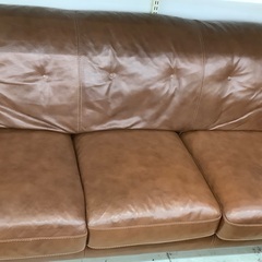 【トレファク松原店】KEYUCA（ケユカ）3人掛けソファ（オットマン付き）の画像