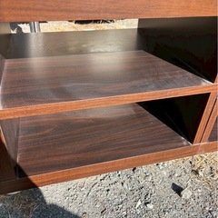 テレビボード　木目　ブラウンの画像