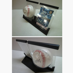 ★▲プロ野球 選手 サインボール 写ボール 4点 まとめて カード 阪神タイガース マット・マートン #9 鳥谷敬/読売ジャイアンツ 巨人 #52 dの画像