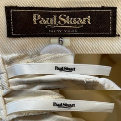 ポールスチュアートPAUL STUARTスカートホワイト白色系綿コットン100％サイズ6レディースlady's LADYS女性用の画像