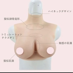 シリコンバストDカップ　女装の画像