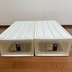 【12/16まで】ニトリ 押入れケース 衣装ケース 2個セットの画像