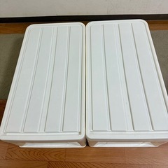 【12/16まで】ニトリ 押入れケース 衣装ケース 2個セットの画像