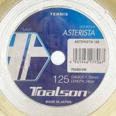 【未使用】トアルソン アスタリスタ ASTERISTA 125 硬式 テニス ストリング ガット 240m ロール ナチュラル 7332512W TOALSON 1.25mmの画像