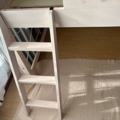 ニトリシングルサイズ ロフトベッド　幅210×奥行106×高さ122cm   の画像