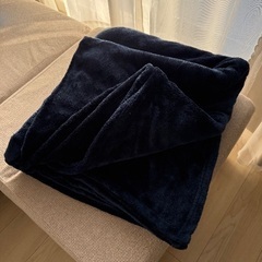 毛布　ネイビー　の画像