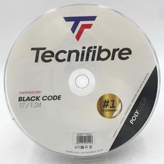 【未使用】テクニファイバー Tecnifibre BOB BLACK CODE ブラックコード 硬式 テニス ストリング ガット 200m ロール ブラック TFR411BK24 1.24mmの画像