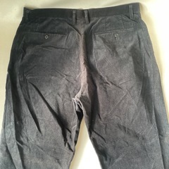 UNIQLO ユニクロ コーデュロイ パンツ ズボン ブラック ウエスト 95 綿 100% 中古品  の画像