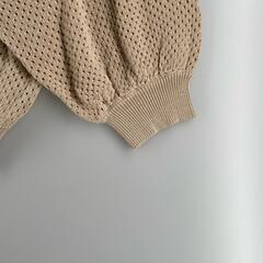 vis vis カーディガン アクリル/コットン ブラウン レディース F【古着】【中古】の画像