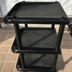 JM20517K) 3段シューズラック/靴置き＜幅：約28cm 高さ：約46cm 奥行30cm ＞中古品【取りに来られる方限定】の画像