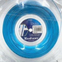 【未使用】トアルソン POLY GRANDE Profocus 硬式 テニス ストリング ガット ポリグランデ プロフォーカス 125 240m ロール ブルー 7442512B TOALSON 1.25mmの画像