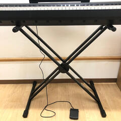 ss8161　ヤマハ 電子ピアノ P-45B Pシリーズ 88鍵盤 ブラック ペダル付 スタンド付 譜面立て付 元箱入り YAMAHA デジタルピアノ GHS鍵盤 音色変更 デモ音源再生 メトロノーム キーボード 電子ピアノ 中古の画像