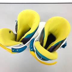 ss8163　ジェニックス スキーブーツ ジュニア 23cm 白×青 1バックル リアエントリー GENIX JX10 ホワイト スキー ブーツ くつ 子供用 スキー靴 中古の画像