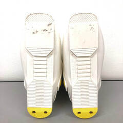 ss8163　ジェニックス スキーブーツ ジュニア 23cm 白×青 1バックル リアエントリー GENIX JX10 ホワイト スキー ブーツ くつ 子供用 スキー靴 中古の画像