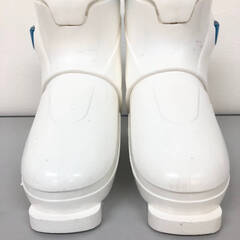 ss8163　ジェニックス スキーブーツ ジュニア 23cm 白×青 1バックル リアエントリー GENIX JX10 ホワイト スキー ブーツ くつ 子供用 スキー靴 中古の画像