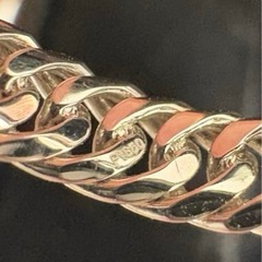 PT850　6面カットダブル喜平リング　15号 の画像