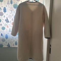 コート　リバーシブル　レディース　ロングコート　ホワイトの画像