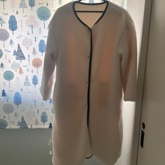 コート　リバーシブル　レディース　ロングコート　ホワイトの画像