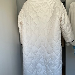 コート　リバーシブル　レディース　ロングコート　ホワイトの画像