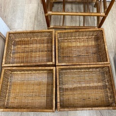 ラタン5段収納ケースの画像