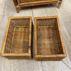 ラタン5段収納ケースの画像