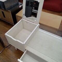 ★リユースのサカイ水戸店★  ドレッサーテーブル 木目調オフホワイト H41×D39.5×W90 クリーニング済み MT6634の画像