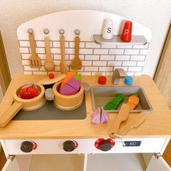 木製キッチンセットの画像